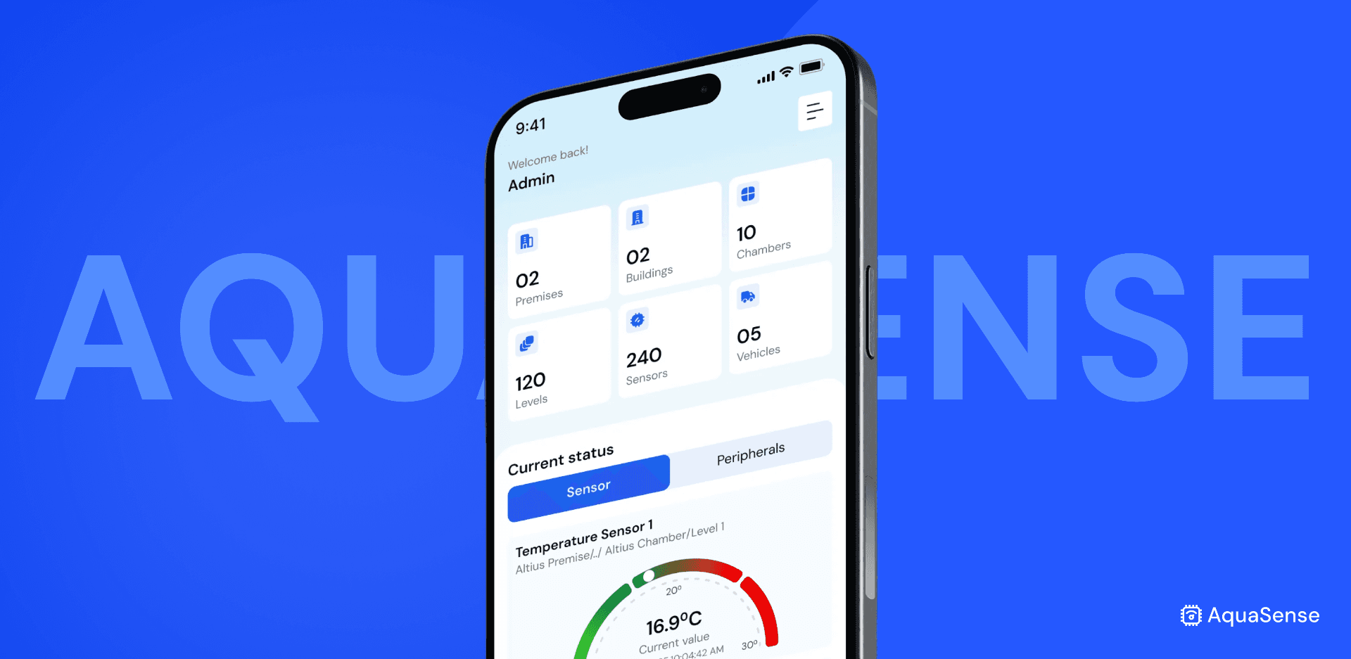 AquaSense cold storage app preview