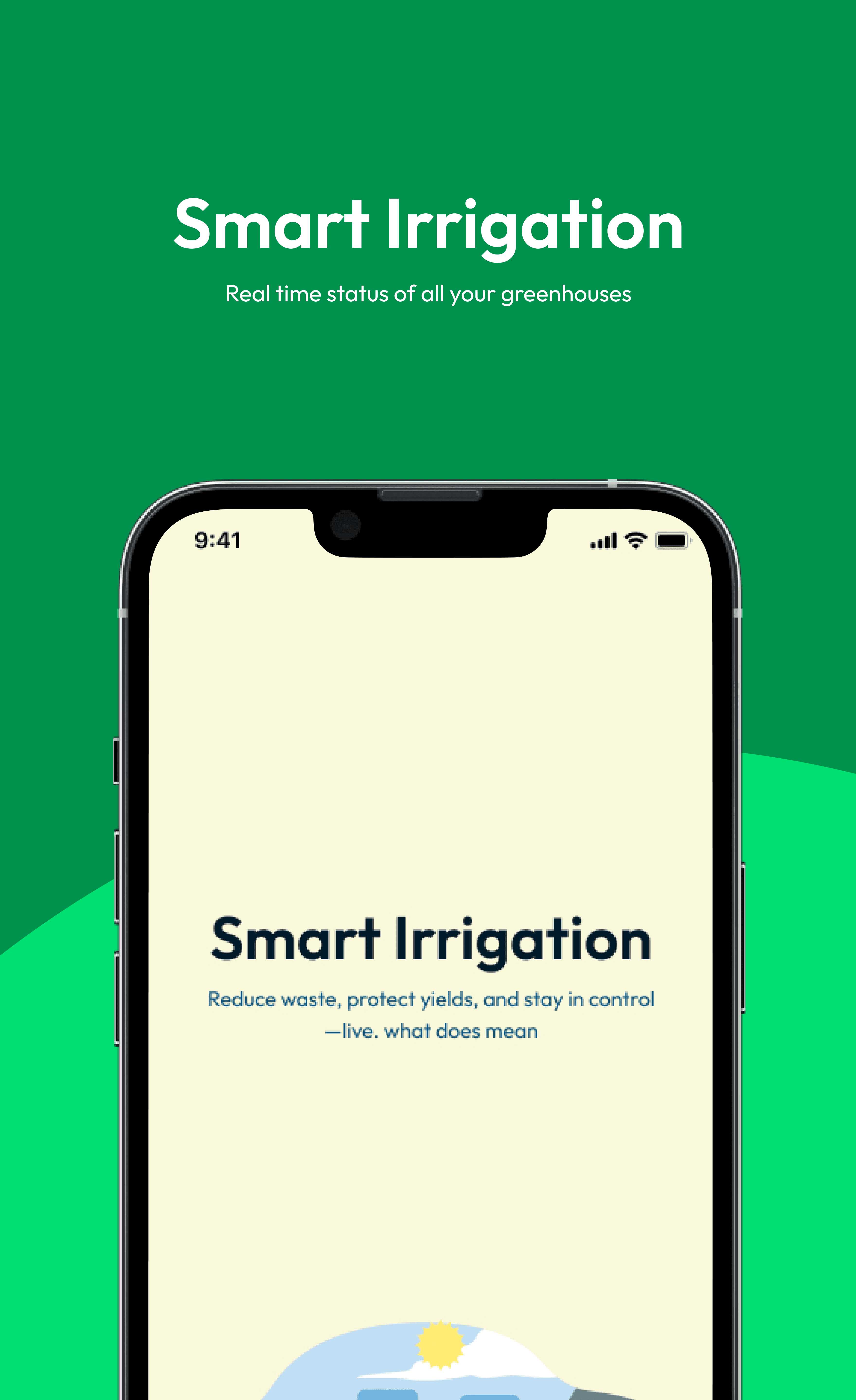 Irrigation app launch